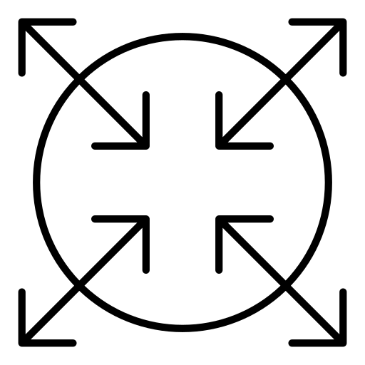 Arrows, resize, resize arrows, scale, size, zoom icon